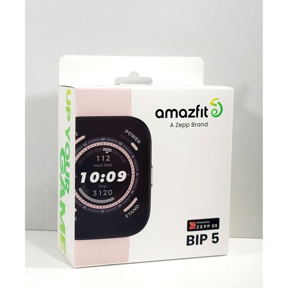 Amazfit Bip 5 Smart Watch 1.91" Large Screen Bluetooth Calling A2215 Pink SEALED